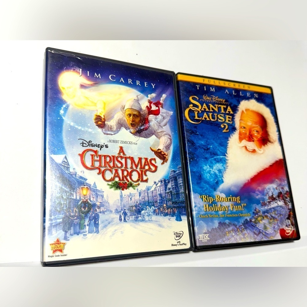 Disney’s Christmas Bundle 2 DVD Movies. Includes Christmas Carol & Santa Clause